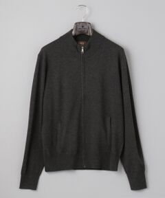 【定番】CASH WOOL ハイゲージ ZIP-UP ニット