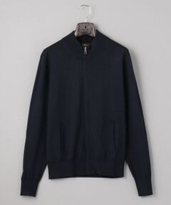 【定番】CASH WOOL ハイゲージ ZIP-UP ニット