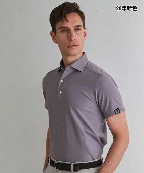 gotairiku / ゴタイリク ポロシャツ | 3年連続売上NO1【仕事で着られる】キレイめ 鹿の子 BIZ ポロシャツ（ライラック系）
