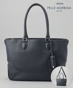 日本製【PELLE MORBIDA】シュリンクレザートートバッグ