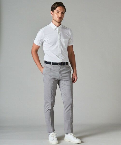 gotairiku / ゴタイリク シャツ・ブラウス | 【吸汗速乾】クールマックス鹿の子 半袖ビズシャツ_ボタンダウン | 詳細1