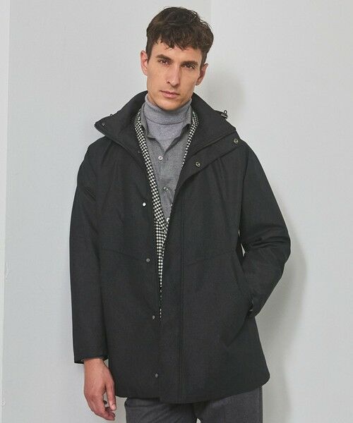 gotairiku/ゴタイリク 【仕事で着用可】ラスタードビー フーデッドブルゾン_地柄(24/25年モデル) グレー×ヘリンボーン柄(25年新色) L gotairiku/ゴタイリク 【仕事で着用可】ラスタードビー フーデッドブルゾン_地柄(24/25年モデル) グレー×ヘリンボーン柄(25年新色) L