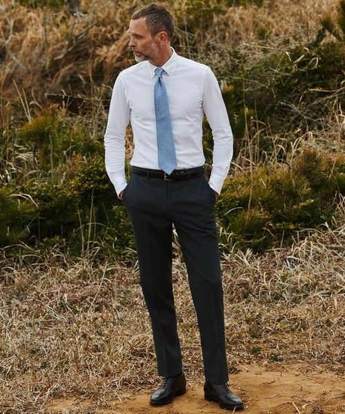 gotairiku / ゴタイリク シャツ・ブラウス | 胸ポケット付にアップデート【吸水速乾/ストレッチ】クールマックス鹿の子 ビズシャツ_ボタンダウン | 詳細2