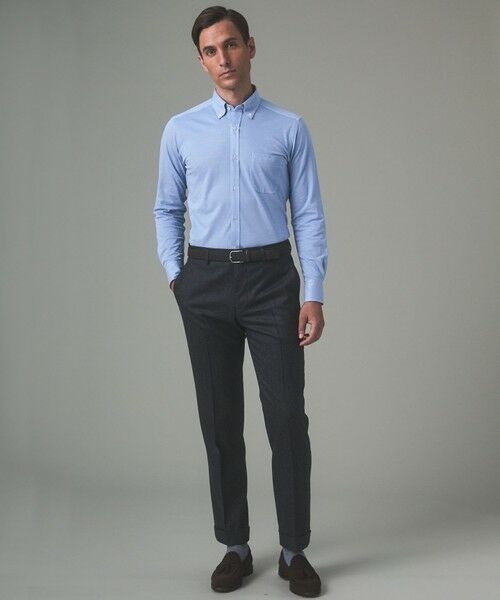 gotairiku / ゴタイリク シャツ・ブラウス | 胸ポケット付にアップデート【吸水速乾/ストレッチ】クールマックス鹿の子 ビズシャツ_ボタンダウン | 詳細30