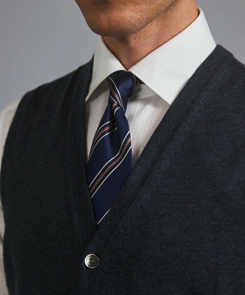 gotairiku / ゴタイリク ニット・セーター | 体温調整に【洗える/チクチクしにくい/ピリングしにくい】イタリア糸 ハイゲージ ベスト_WOOL100% | 詳細4