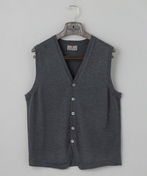 gotairiku / ゴタイリク ニット・セーター | 体温調整に【洗える/チクチクしにくい/ピリングしにくい】イタリア糸 ハイゲージ ベスト_WOOL100% | 詳細5
