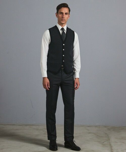 gotairiku / ゴタイリク ニット・セーター | 体温調整に【洗える/チクチクしにくい/ピリングしにくい】イタリア糸 ハイゲージ ベスト_WOOL100% | 詳細17