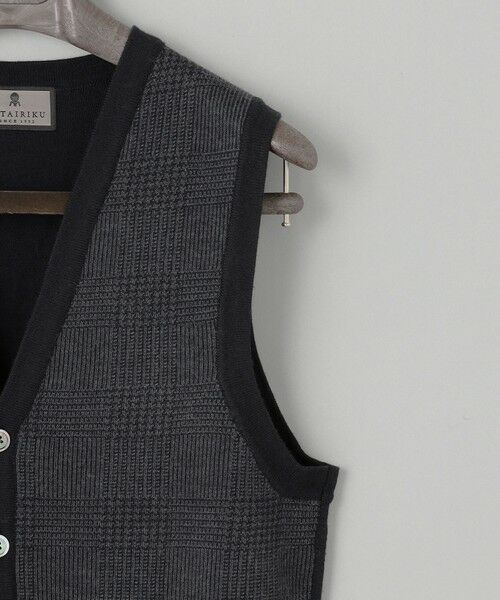 gotairiku / ゴタイリク ニット・セーター | 体温調整に【洗える/チクチクしにくい/ピリングしにくい】イタリア糸 ハイゲージ ベスト_WOOL100% | 詳細23