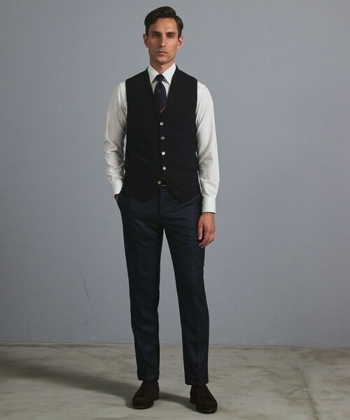 gotairiku / ゴタイリク ニット・セーター | 体温調整に【洗える/チクチクしにくい/ピリングしにくい】イタリア糸 ハイゲージ ベスト_WOOL100% | 詳細26