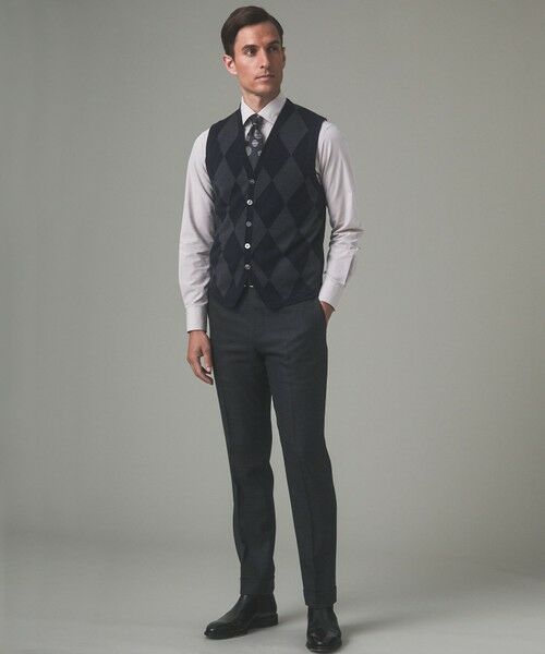 gotairiku / ゴタイリク ニット・セーター | 体温調整に【洗える/チクチクしにくい/ピリングしにくい】イタリア糸 ハイゲージ ベスト_WOOL100% | 詳細30