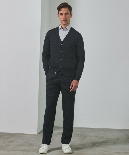 gotairiku / ゴタイリク ニット・セーター | 体温調整に【洗える/チクチクしにくい/ピリングしにくい】イタリア糸 ハイゲージ カーディガン_WOOL100% | 詳細3