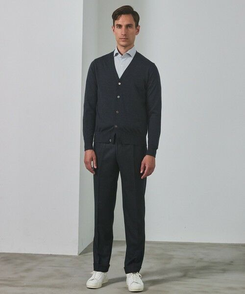 gotairiku / ゴタイリク ニット・セーター | 体温調整に【洗える/チクチクしにくい/ピリングしにくい】イタリア糸 ハイゲージ カーディガン_WOOL100% | 詳細4