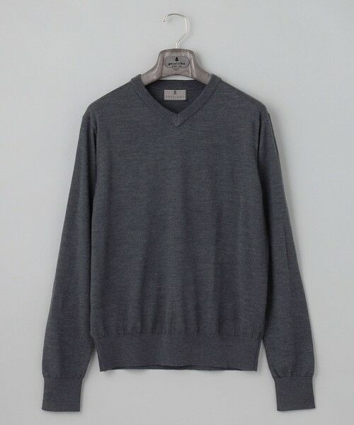 gotairiku / ゴタイリク ニット・セーター | オリジナル設計【洗える/チクチクしにくい/ピリングしにくい】イタリア糸 ハイゲージ Ｖネックニット_WOOL100% | 詳細13