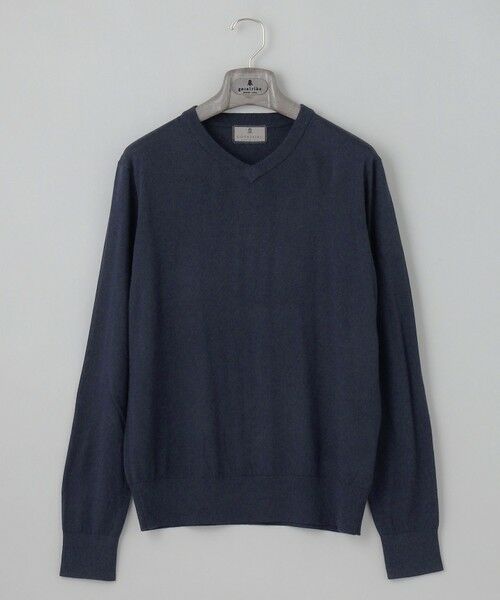 gotairiku / ゴタイリク ニット・セーター | オリジナル設計【洗える/チクチクしにくい/ピリングしにくい】イタリア糸 ハイゲージ Ｖネックニット_WOOL100% | 詳細23