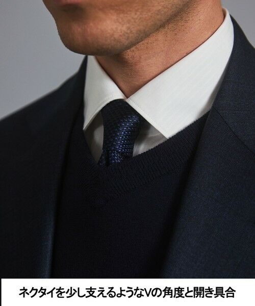 gotairiku / ゴタイリク ニット・セーター | オリジナル設計【洗える/チクチクしにくい/ピリングしにくい】イタリア糸 ハイゲージ Ｖネックニット_WOOL100% | 詳細20