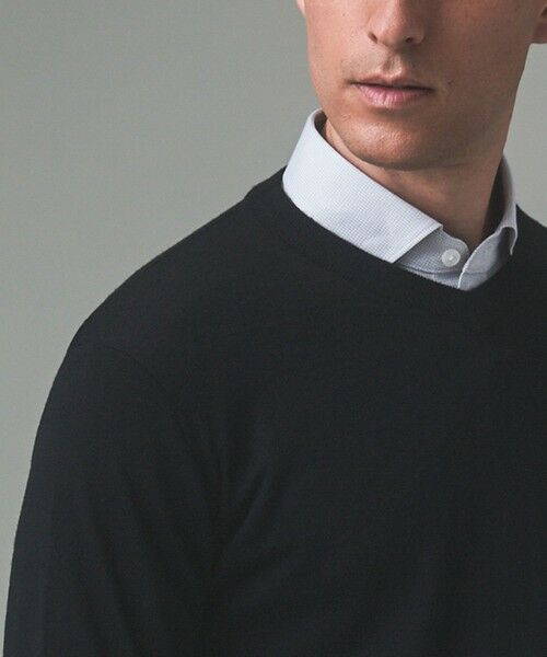 gotairiku / ゴタイリク ニット・セーター | オリジナル設計【洗える/チクチクしにくい/ピリングしにくい】イタリア糸 ハイゲージ Ｖネックニット_WOOL100% | 詳細29