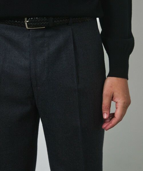 gotairiku / ゴタイリク その他パンツ | 【保温性/ストレッチ/シワになりにくい】サキソニーストレッチパンツ（１タック） | 詳細16