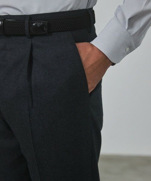 gotairiku / ゴタイリク その他パンツ | 【保温性/ストレッチ/シワになりにくい】サキソニーストレッチパンツ（１タック） | 詳細17