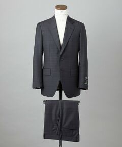 WEB&一部店舗限定【DORMEUIL/ドーメル】IMPERIALJADE/インペリアルジェイド 通年スーツ（グレー×格子）