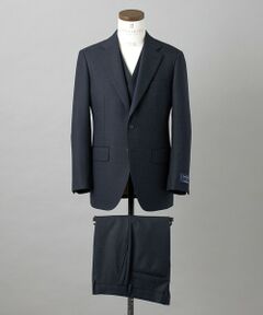 【ZEGNA/ゼニア】ISLANDFLEECE/アイランドフリース 3ピーススーツ（ネイビー）