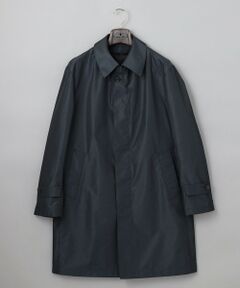 gotairiku / ゴタイリク ステンカラーコート | ダウンライナー装着可【半裏仕様でより軽量】メランジシャンブレー ステンカラースプリングコート