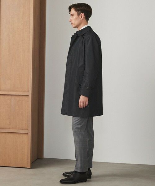 gotairiku / ゴタイリク ステンカラーコート | ダウンライナー装着可【半裏仕様でより軽量】メランジシャンブレー ステンカラースプリングコート | 詳細6