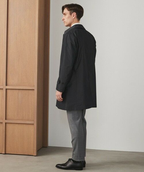 gotairiku / ゴタイリク ステンカラーコート | ダウンライナー装着可【半裏仕様でより軽量】メランジシャンブレー ステンカラースプリングコート | 詳細7