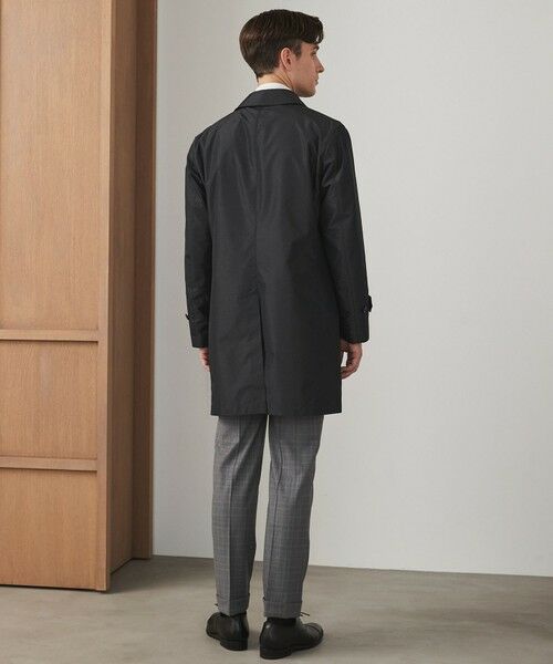 gotairiku / ゴタイリク ステンカラーコート | ダウンライナー装着可【半裏仕様でより軽量】メランジシャンブレー ステンカラースプリングコート | 詳細8