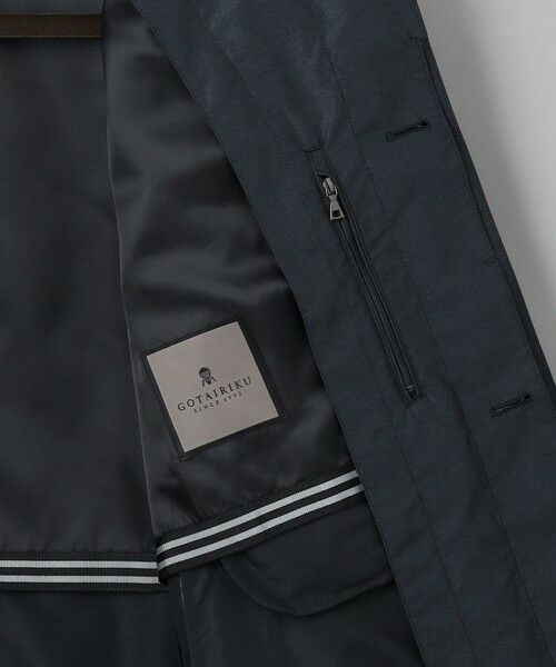 gotairiku / ゴタイリク ステンカラーコート | ダウンライナー装着可【半裏仕様でより軽量】メランジシャンブレー ステンカラースプリングコート | 詳細19