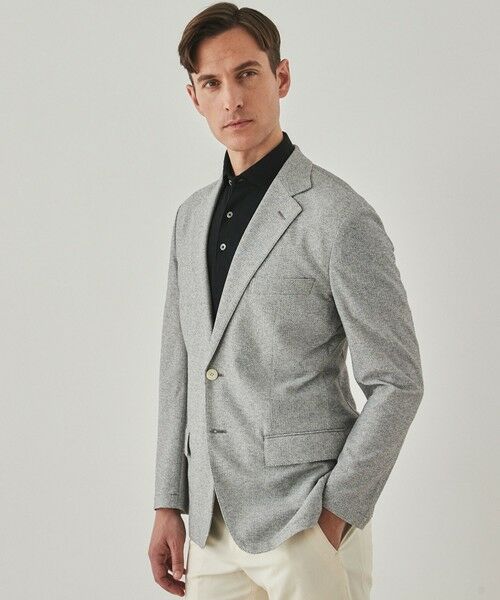 gotairiku / ゴタイリク テーラードジャケット | 2年連続売上NO1【吸水速乾/ウォッシャブル/ストレッチ】ノルマンディーリネン カーディガンジャケット(25年モデル)(ライトグレー)
