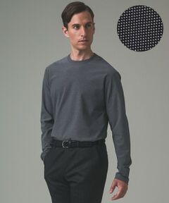 gotairiku / ゴタイリク カットソー | ジャケットのインナーに最適【WEB&一部店舗限定】キレイ目 鹿の子 ビズ長袖Tシャツ