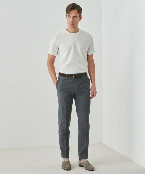 gotairiku / ゴタイリク その他パンツ | ロングセラー【洗える/折り目加工/シワになりにくい/ウエストアジャスター】ウォッシャブル サマーウール100%パンツ_定番色(ノータック)25年モデル | 詳細4