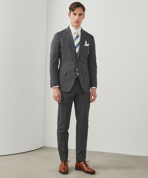 gotairiku / ゴタイリク その他パンツ | ロングセラー【洗える/折り目加工/シワになりにくい/ウエストアジャスター】ウォッシャブル サマーウール100%パンツ_定番色(ノータック)25年モデル | 詳細7