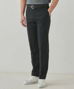 gotairiku / ゴタイリク その他パンツ | ロングセラー【洗える/折り目加工/シワになりにくい/ウエストアジャスター】ウォッシャブル サマーウール100％パンツ_限定色(ノータック)25年モデル