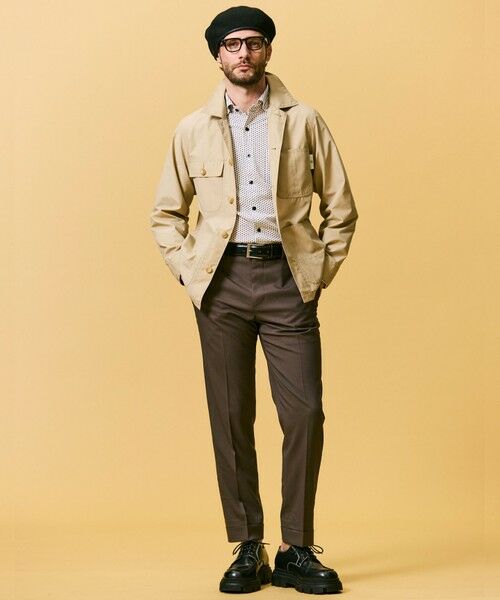 gotairiku / ゴタイリク その他パンツ | ロングセラー【洗える/折り目加工/シワになりにくい/ウエストアジャスター】ウォッシャブル サマーウール100%パンツ_限定色(ノータック)25年モデル | 詳細7