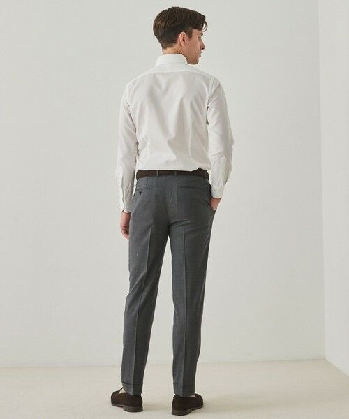 gotairiku / ゴタイリク その他パンツ | ロングセラー【洗える/折り目加工/シワになりにくい/ウエストアジャスター】ウォッシャブル サマーウール100％パンツ_定番色(1タック)25年モデル | 詳細8