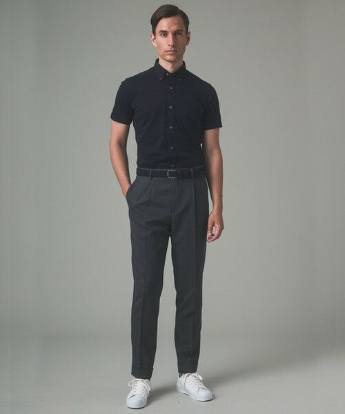 gotairiku / ゴタイリク その他パンツ | ロングセラー【洗える/折り目加工/シワになりにくい/ウエストアジャスター】ウォッシャブル サマーウール100％パンツ_定番色(1タック)25年モデル | 詳細9