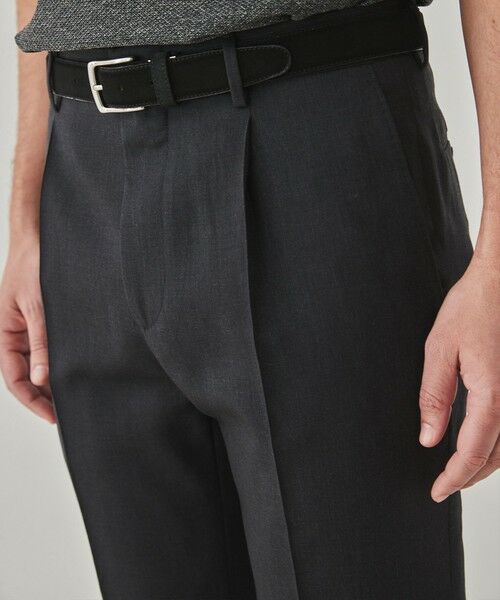 gotairiku / ゴタイリク その他パンツ | ロングセラー【洗える/折り目加工/シワになりにくい/ウエストアジャスター】ウォッシャブル サマーウール100％パンツ_定番色(1タック)25年モデル | 詳細24