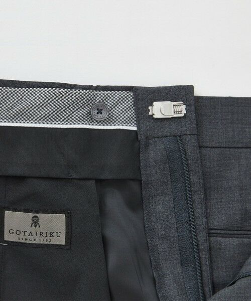 gotairiku / ゴタイリク その他パンツ | ロングセラー【洗える/折り目加工/シワになりにくい/ウエストアジャスター】ウォッシャブル サマーウール100％パンツ_定番色(1タック)25年モデル | 詳細26