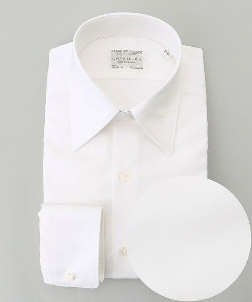 gotairiku / ゴタイリク シャツ・ブラウス | 【形態安定】PREMIUMPLEATS_レギュラーカラー 通年ドレスシャツ_ホワイト(25年春夏モデル) | 詳細17