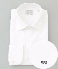gotairiku / ゴタイリク シャツ・ブラウス | 【形態安定】PREMIUMPLEATS_セミワイドカラー 通年ドレスシャツ_ホワイト/ストライプ(25/26年モデル)