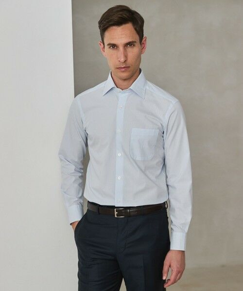 gotairiku / ゴタイリク シャツ・ブラウス | 【形態安定】PREMIUMPLEATS_セミワイドカラー 通年ドレスシャツ_ストライプ(25/26年モデル) | 詳細4