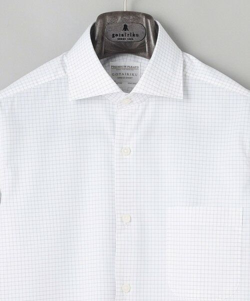 gotairiku / ゴタイリク シャツ・ブラウス | 【形態安定】PREMIUMPLEATS_スモールワイドカラー 通年ドレスシャツ_チェック(25年春夏モデル) | 詳細3