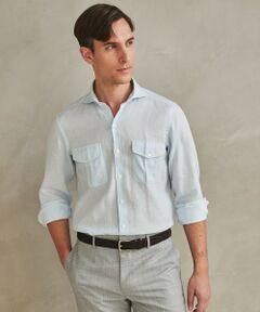 gotairiku / ゴタイリク シャツ・ブラウス | ノルマンディリネン使用【洗える】カッタウェイカラー ソフトリネンシャツ