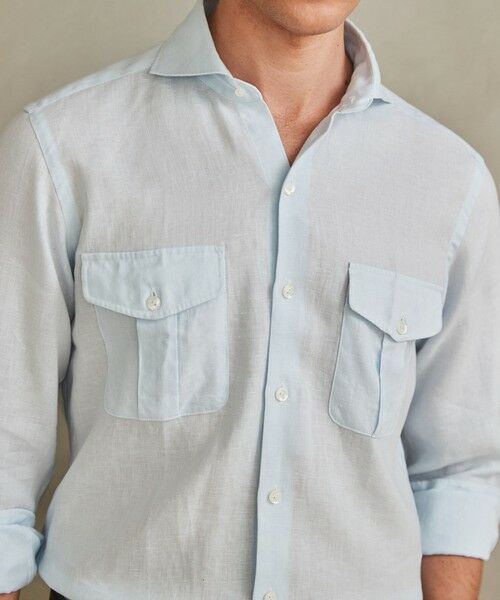 gotairiku / ゴタイリク シャツ・ブラウス | ノルマンディリネン使用【洗える】カッタウェイカラー ソフトリネンシャツ | 詳細26