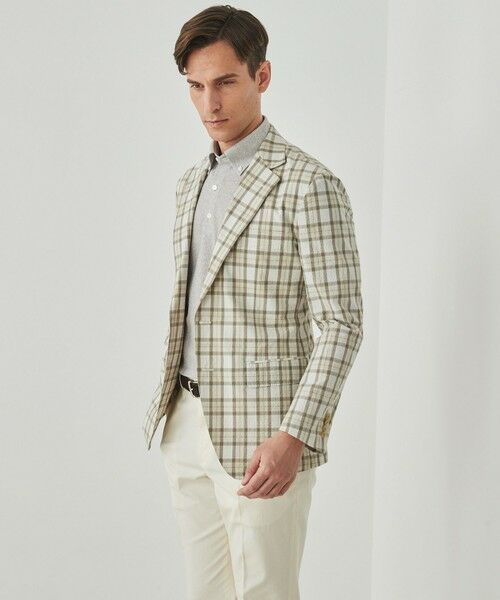 gotairiku / ゴタイリク その他アウター | 清涼サッカー素材【通気性/軽量】空羽サッカー マドラスチェック シャツジャケット | 詳細2