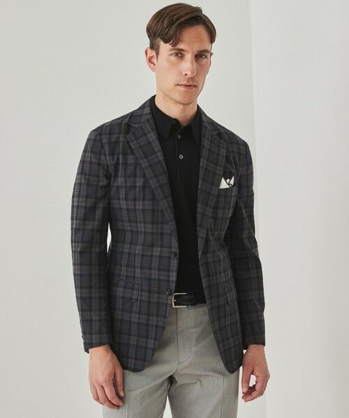 gotairiku / ゴタイリク その他アウター | 清涼サッカー素材【通気性/軽量】空羽サッカー マドラスチェック シャツジャケット | 詳細8