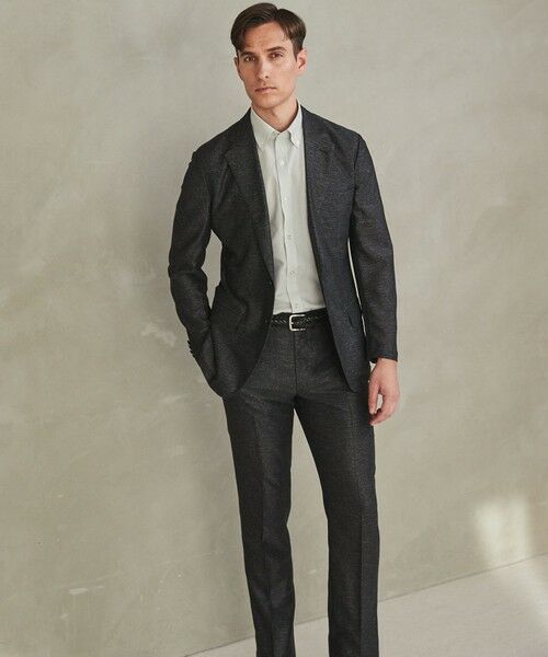 gotairiku / ゴタイリク テーラードジャケット | 新素材セットアップ【通気性抜群/洗える/シワになりにくい】カラミプリントストレッチセットアップ ジャケット | 詳細3