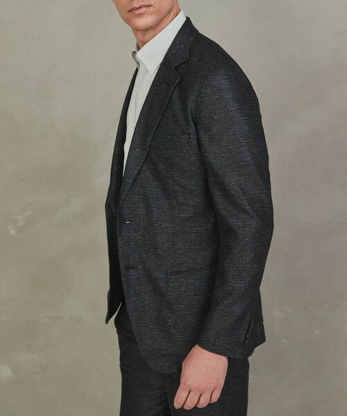 gotairiku / ゴタイリク テーラードジャケット | 新素材セットアップ【通気性抜群/洗える/シワになりにくい】カラミプリントストレッチセットアップ ジャケット | 詳細4