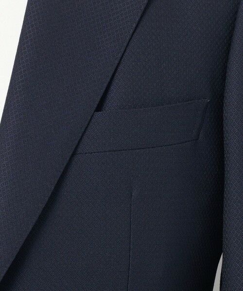 gotairiku / ゴタイリク セットアップ | 【御幸毛織】ドライスピナーツイルストレッチスーツ_ネイビー格子 | 詳細4